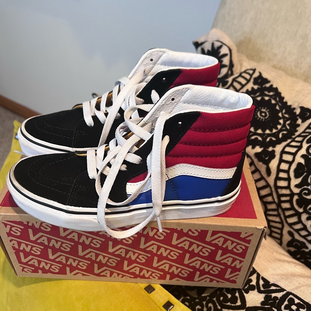 Like New Color Blocked Boys Vans